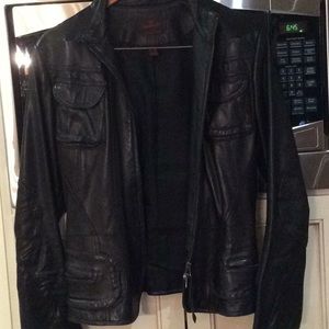 Danier Black Leather Jacket